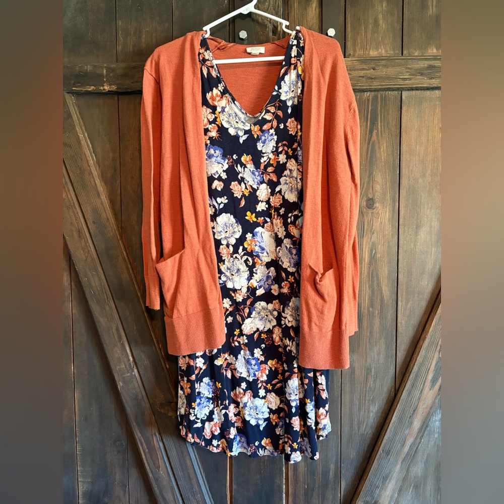 Dress and Cardigan